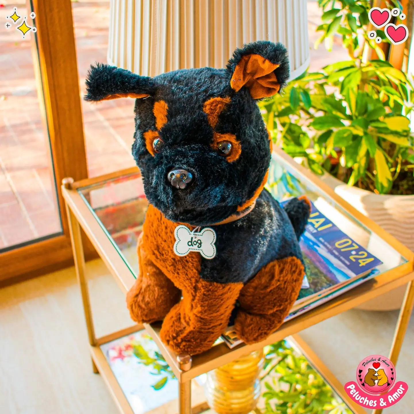 Peluche de Perro Cachorro Pastor Alemán 40 CM 1