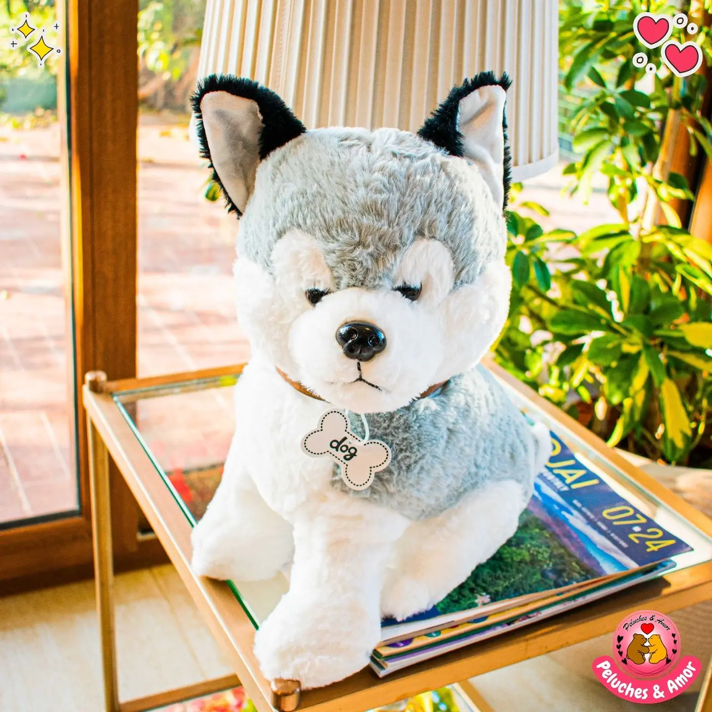 Peluche de Perro Cachorro Husky Siberiano 40 CM 1