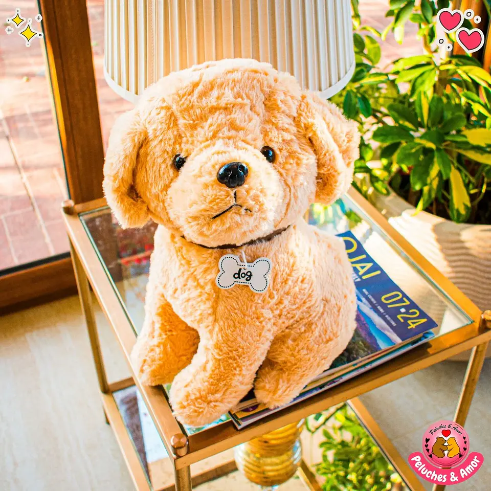 Peluche de Perro Cachorro Café Claro 40 CM 1