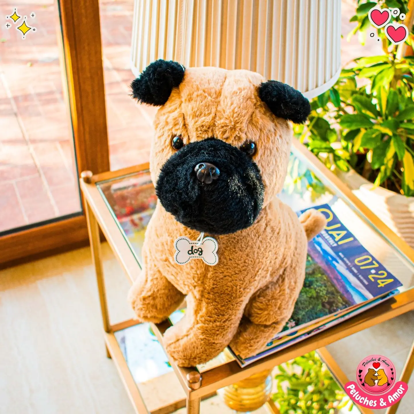 Peluche de Perro Cachorro Dark 40 CM 1