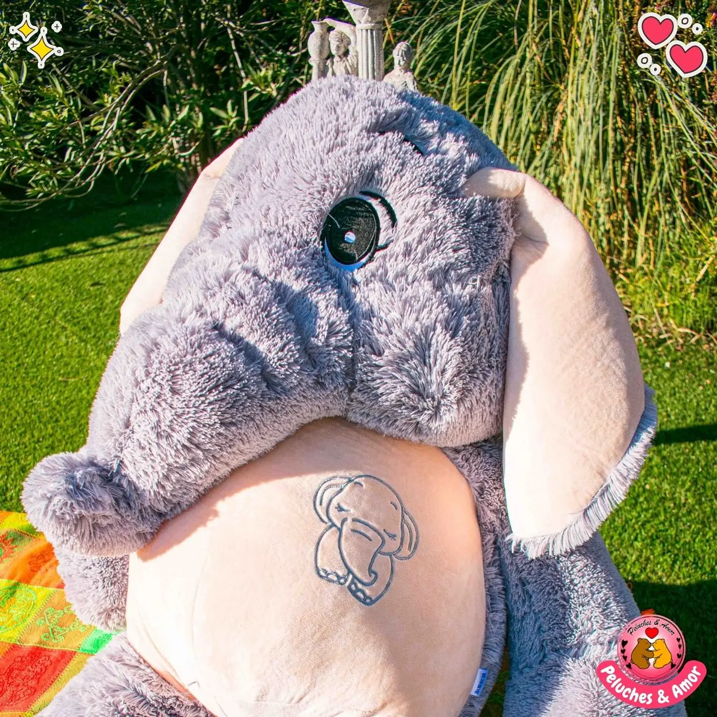 Peluche Gigante de Elefante 130 CM - Elefantín 3