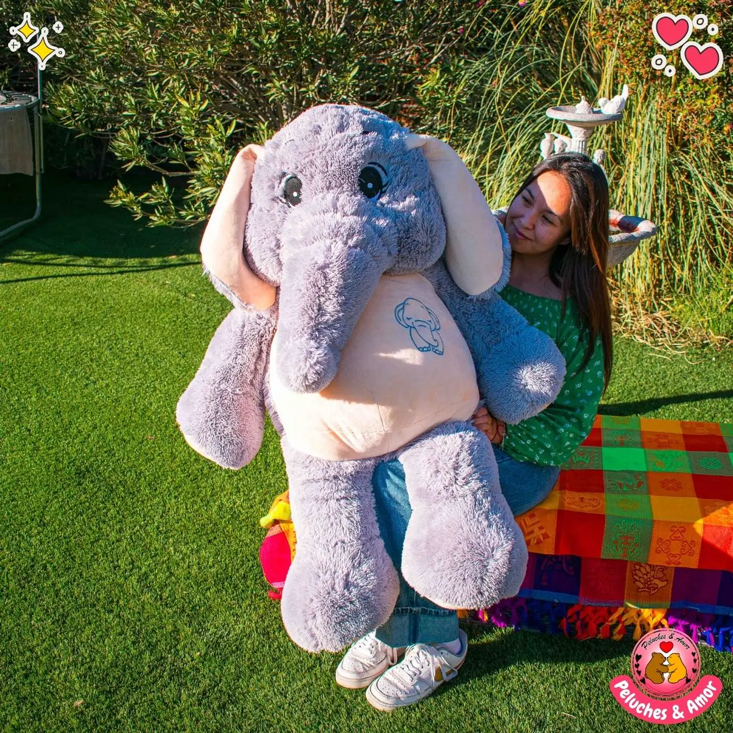 Peluche Gigante de Elefante 130 CM - Elefantín 1