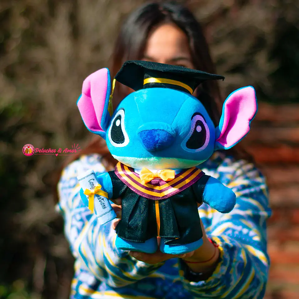 Peluche Graduación Stitch 30 CM 3