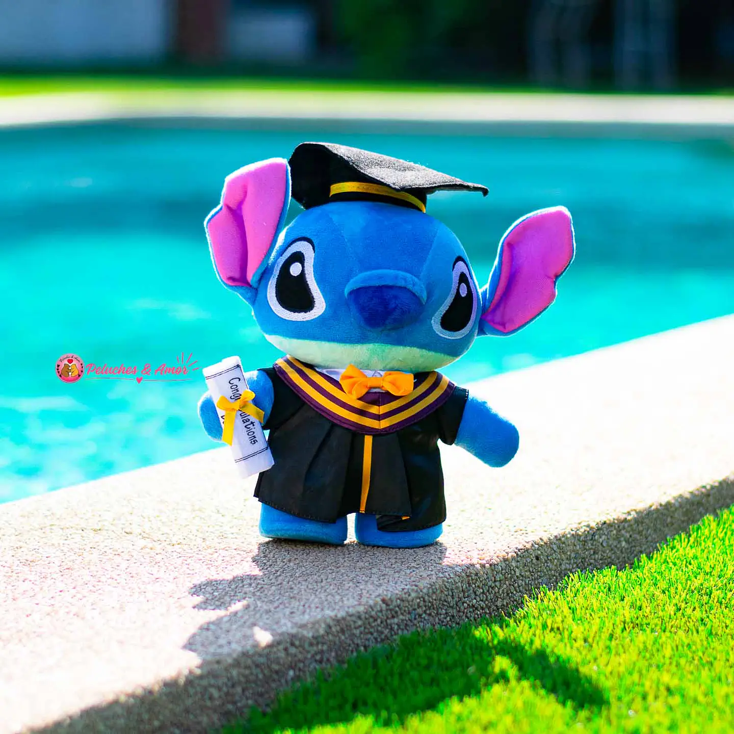 Peluche Graduación Stitch 30 CM 2