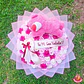 Ramo de 100 Rosas Eternas Paleta Rosa con Peluche Lotso y Cinta - Miniatura 2