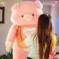 Peluche Cerdito Gigante con Polera Love 120 CM - Miniatura 2