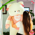 Peluche Gatito Gigante con Polera Love 120 CM 2