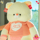 Peluche Gatito Gigante con Polera Love 120 CM 4