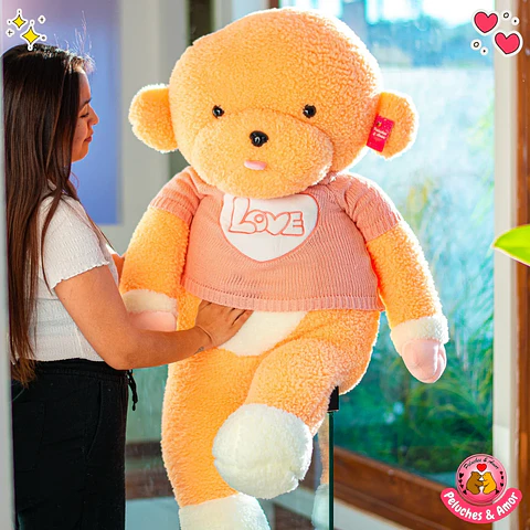 Peluche Perrito Gigante con Polera Love 120 CM