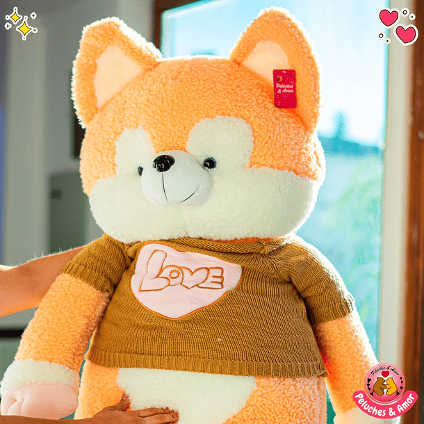 Peluche Perrito Gigante Hus con Polera 120 CM 3