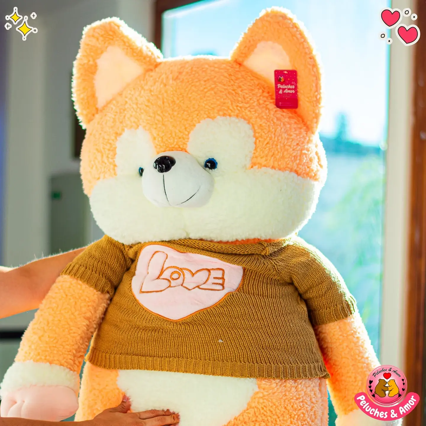 Peluche Perrito Gigante Hus con Polera 120 CM 3