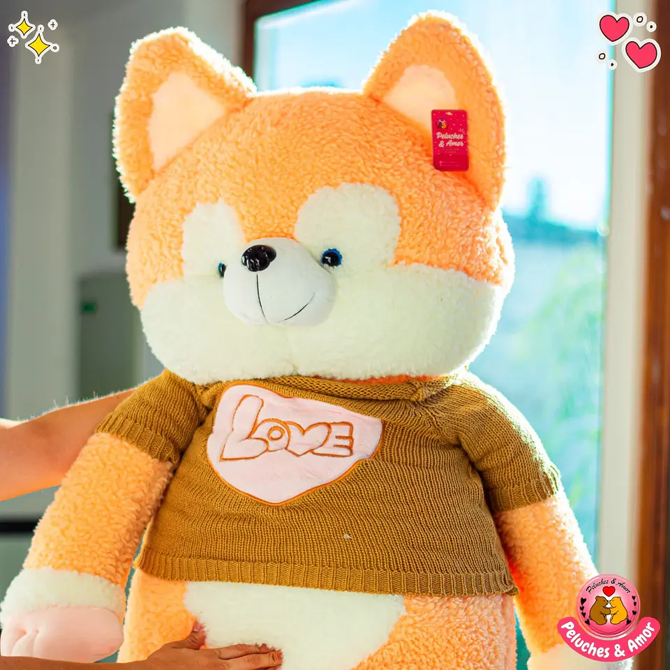 Peluche Perrito Gigante Hus con Polera 120 CM 3
