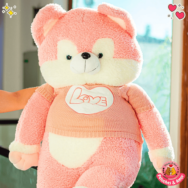 Peluche Perrito Gigante Hus con Polera 120 CM 6