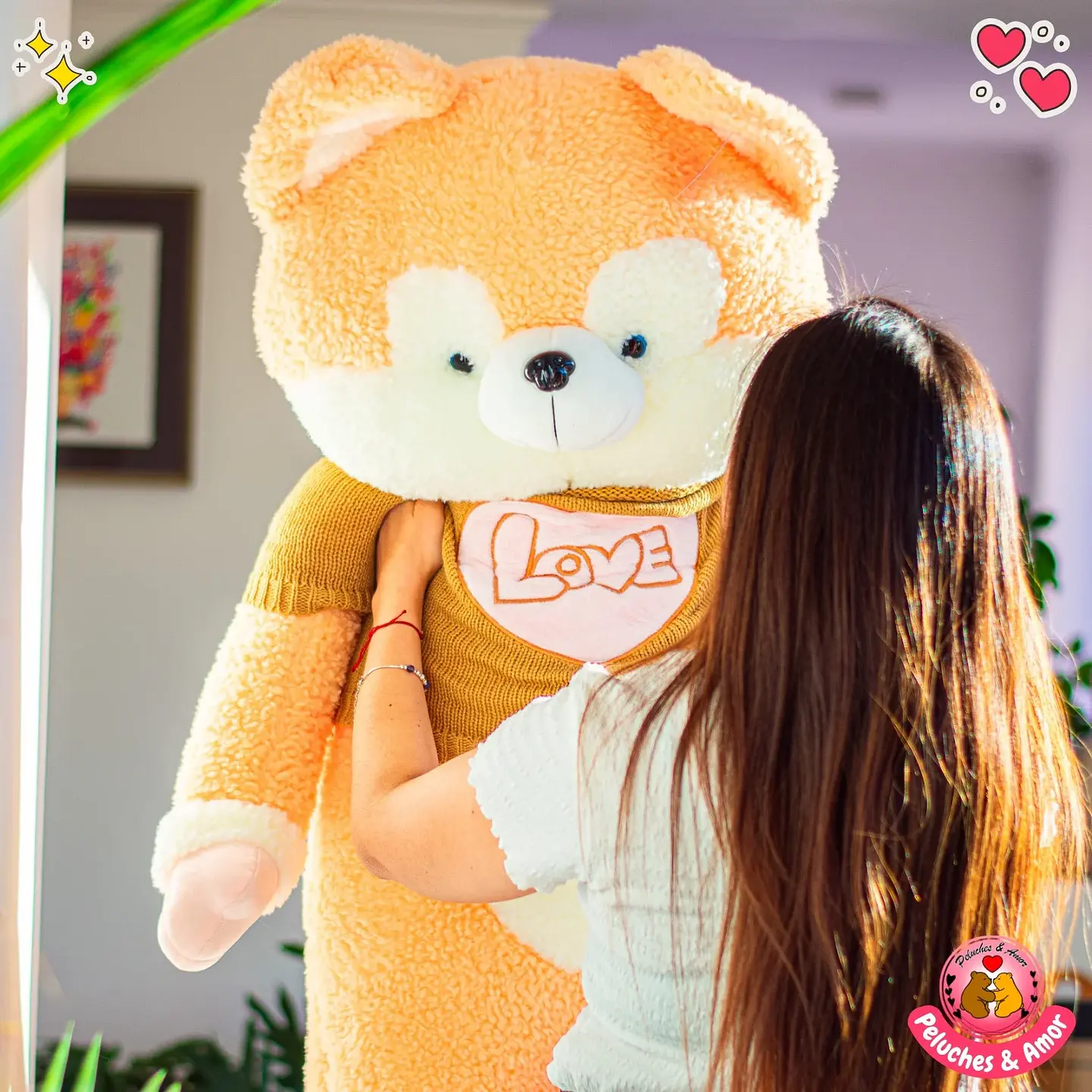 Peluche Perrito Gigante Hus con Polera 120 CM 2