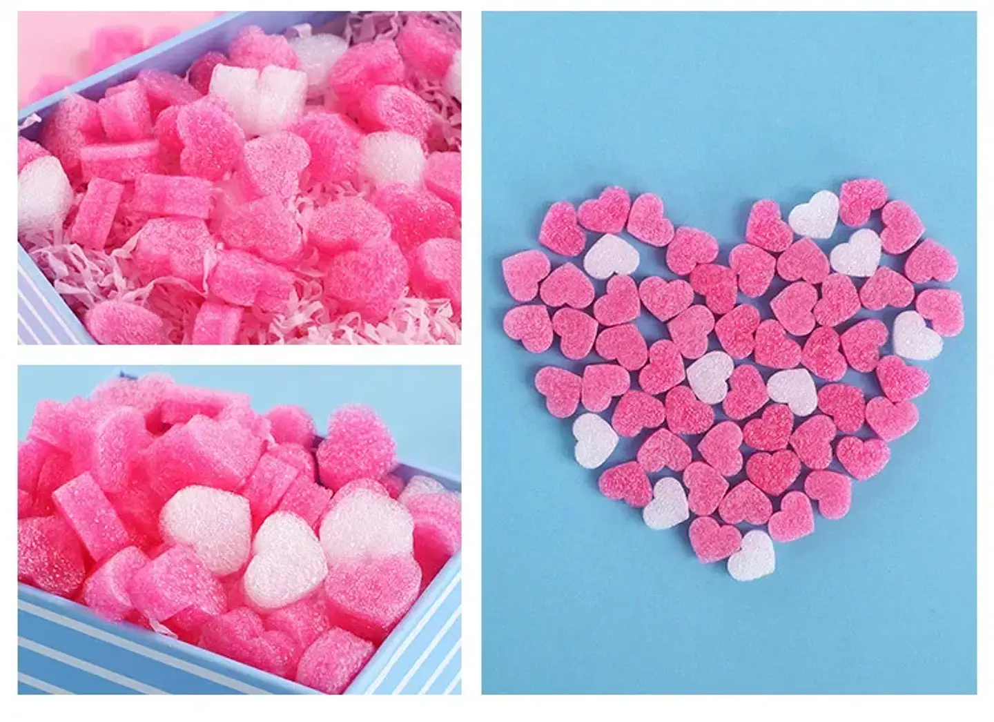 100 Esponjitas Corazon para Regalos 1