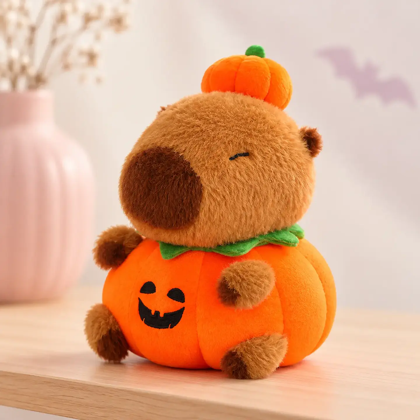 Peluche Capibara con Disfraz de Calabaza Halloween 25 CM 1
