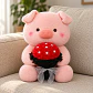 Peluche Cerdito Cute con Ramo de Rosas 30 CM - Miniatura 1