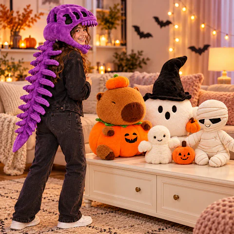 Kit Halloween Total | Disfraz Esqueleto 90 cm + Pack Casa Cute