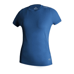 Polera Block Femenina Azul