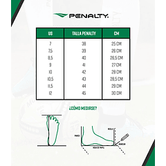 Zapato de Futsal Penalty Rx Locker Xxi Negro/Blanco