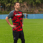 Polera Penalty Camuflaje Negro Rojo 3