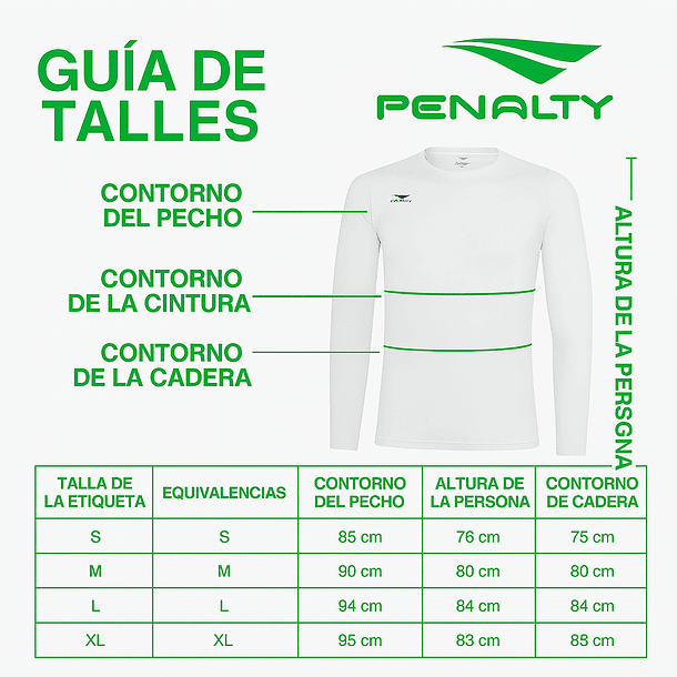 Primera Capa Skin Térmica Penalty ML 075 Blanca 7