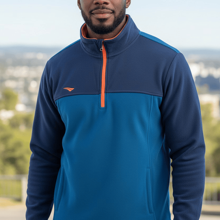 Chaqueta Penalty Fleece Azul Marino/Verde 5