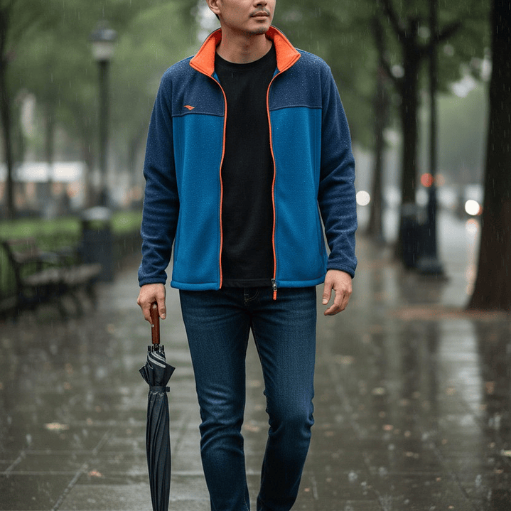 Chaqueta Penalty Fleece Azul Marino/Verde 6