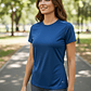 Polera Block Femenina Azul - Miniatura 4