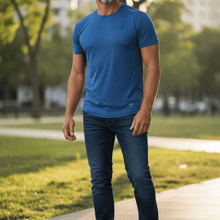 Polera Penalty Block Masculina Azul 4