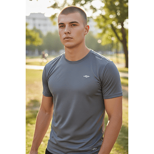Polera Penalty Block Masculina Plomo