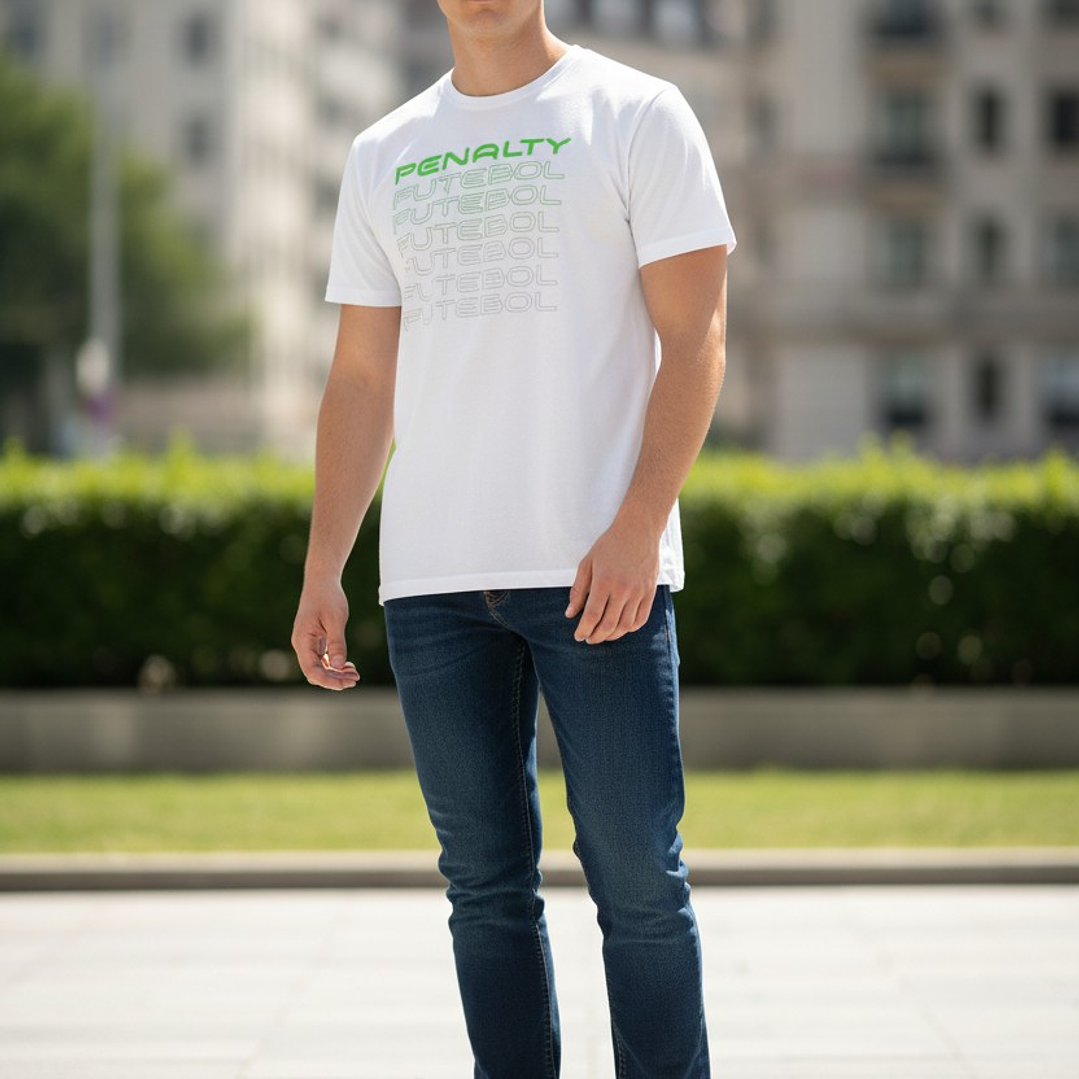Polera Penalty Fútbol Blanco 2