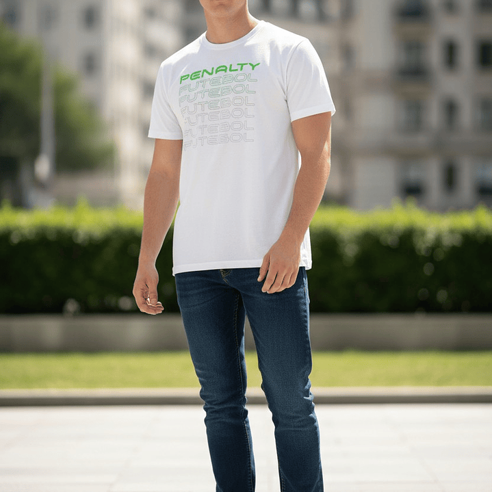 Polera Penalty Fútbol Blanco 2