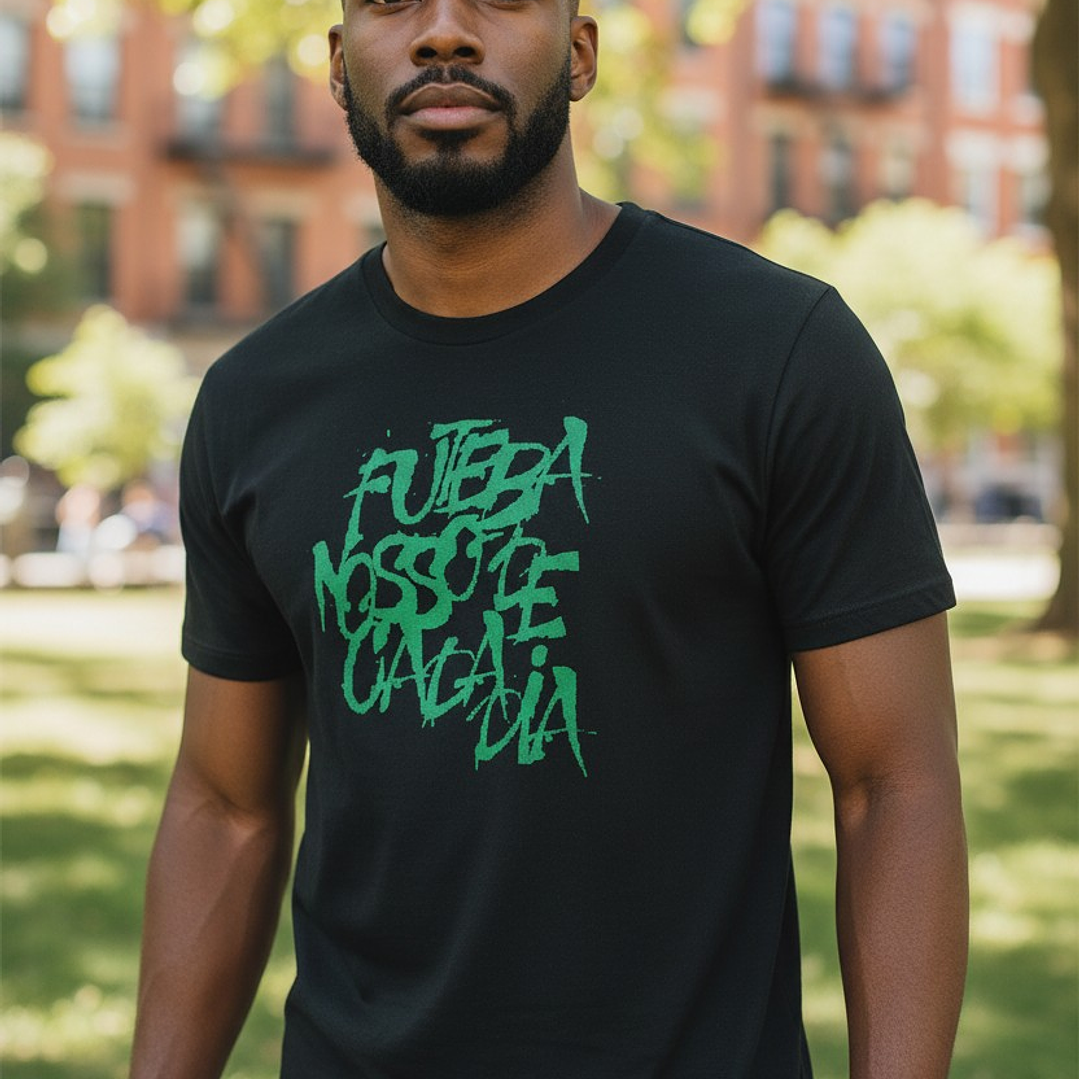 Polera Penalty Futbol Diario Negro 3