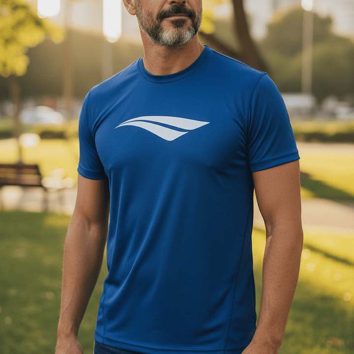 Polera Penalty Logomania Azul Rey 3
