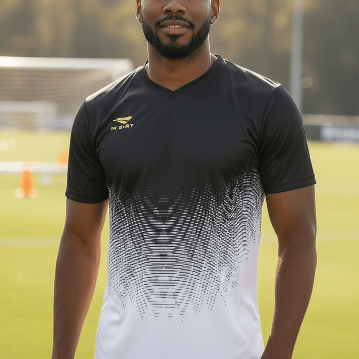 Polera Penalty Prisma Negro Blanco 2