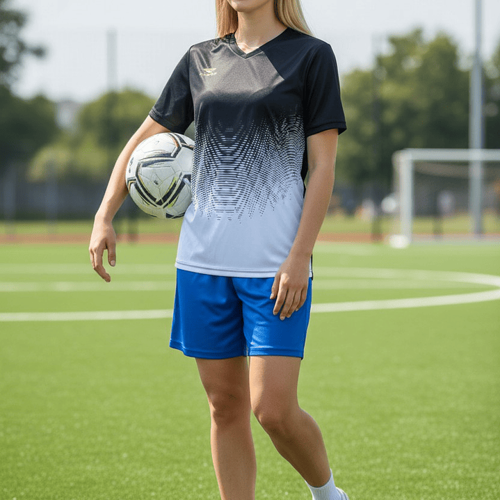 Polera Penalty Prisma Negro Blanco 7