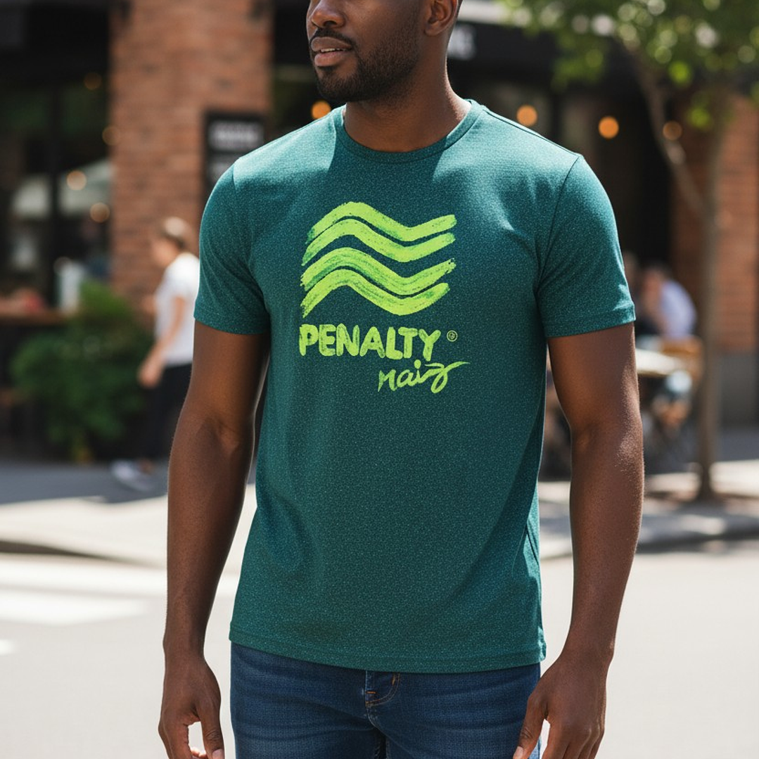 Polera Penalty Raiz Brush Petroleo 4