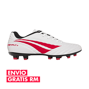 Zapato de Futbol Penalty Brasil 70 Neo Blanco/Rojo
