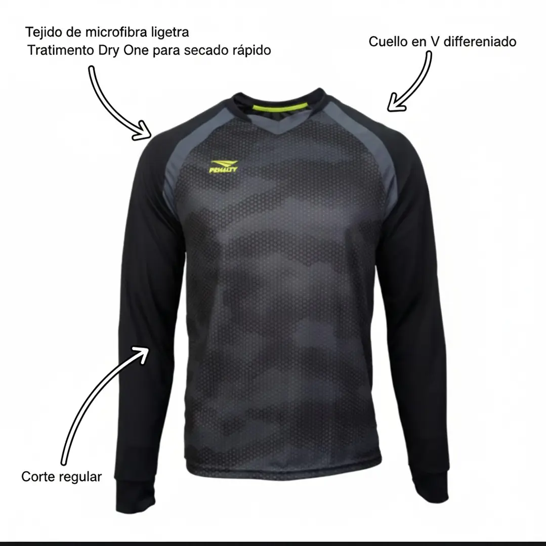 Camiseta de Portero Penalty Delta ML 126 Negro 4