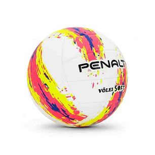Balón de Voleyball Penalty Soft XXIII Blanco/Rosado