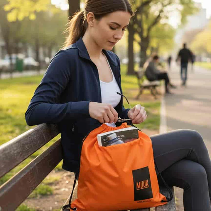  Bolso Morral Muuk Pequeño Naranjo 3