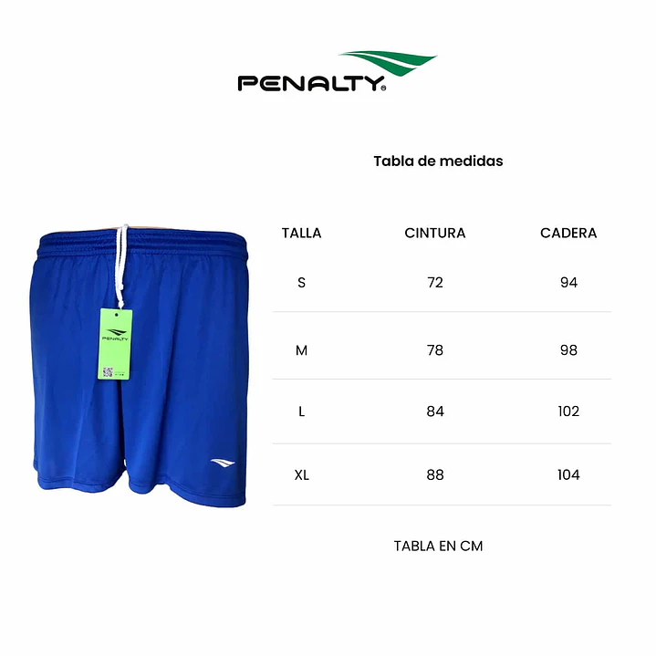 Short Penalty X 321 Femenino Azul Rey 4