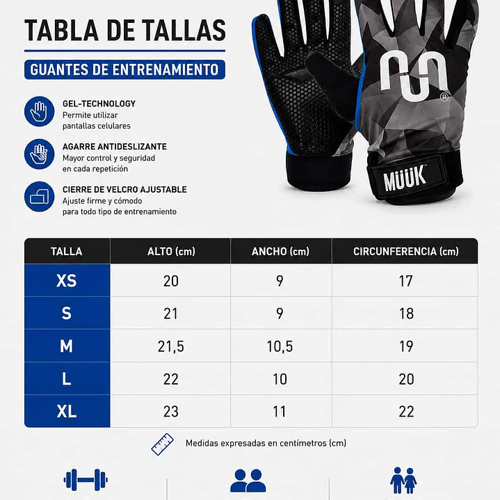 Guantes de Ciclismo Multisport Touch Negro/Gris 5