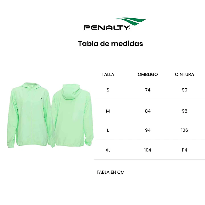 Cortaviento Penalty X 245 Femenino Verde Agua 5