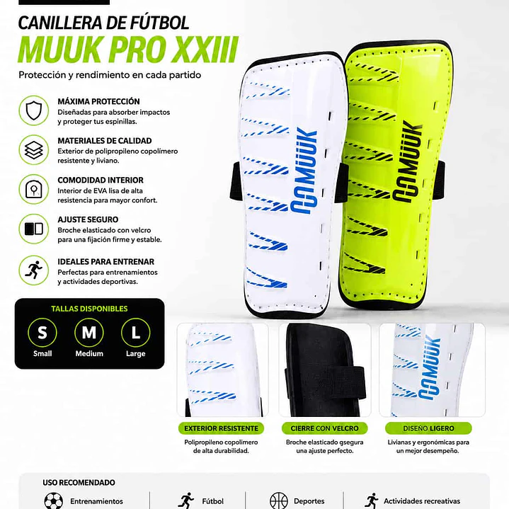 Canillera De Futbol Muuk Pro XXIII 4