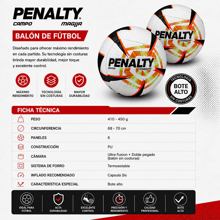 Balón de Futbol Penalty MAGIA 5