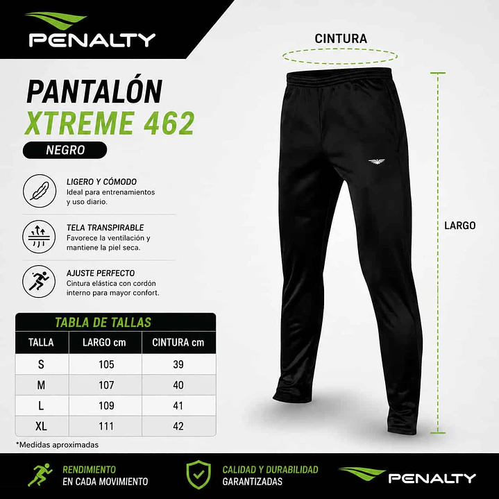 Pantalón Penalty Xtreme 462 Negro 3