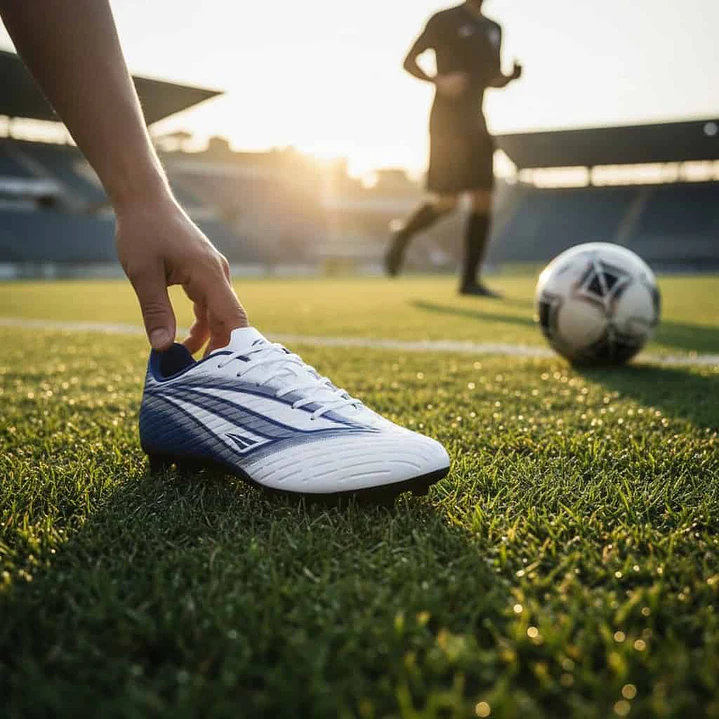 Zapato de Fútbol Penalty Líder Y-6 Blanco/Azul 4