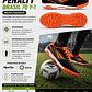 Zapato de Futbolito Penalty Brasil 70 Y-1 Negro/Naranjo - Miniatura 5